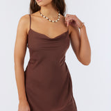 Corrine Satin Short Dress