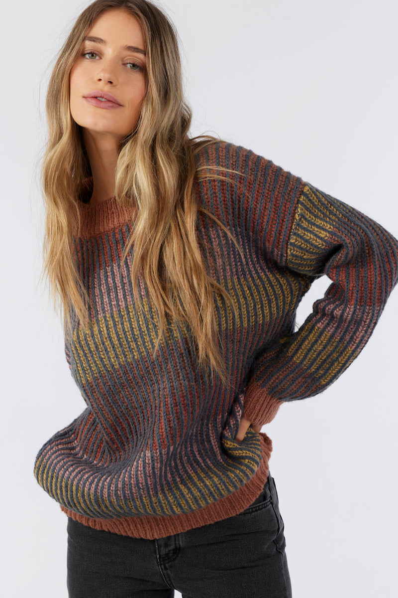 Billie Stripe Sweater - Multi Colored | O'Neill