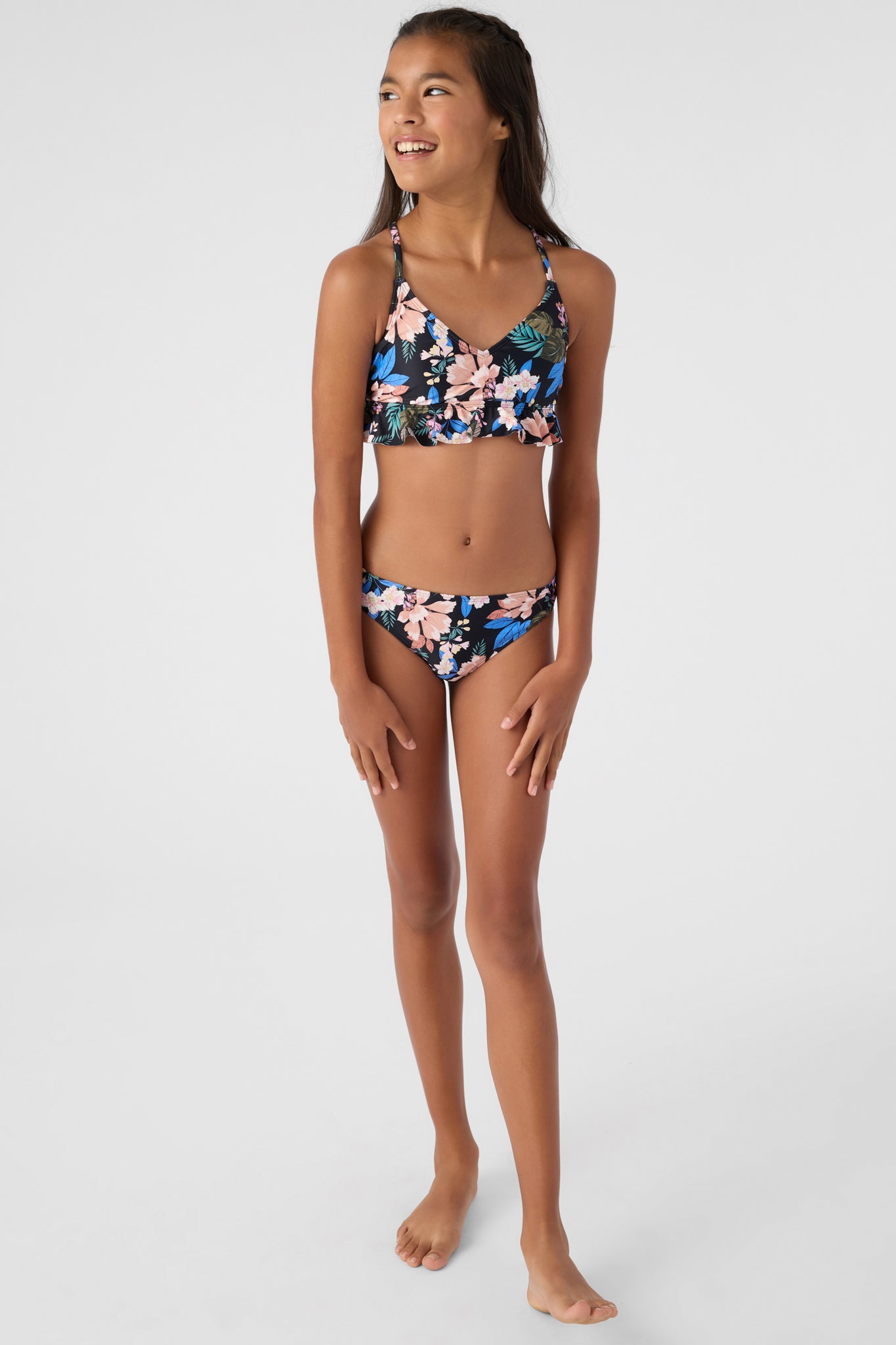 GIRL'S MATIRA TROPICAL PEPLUM SET