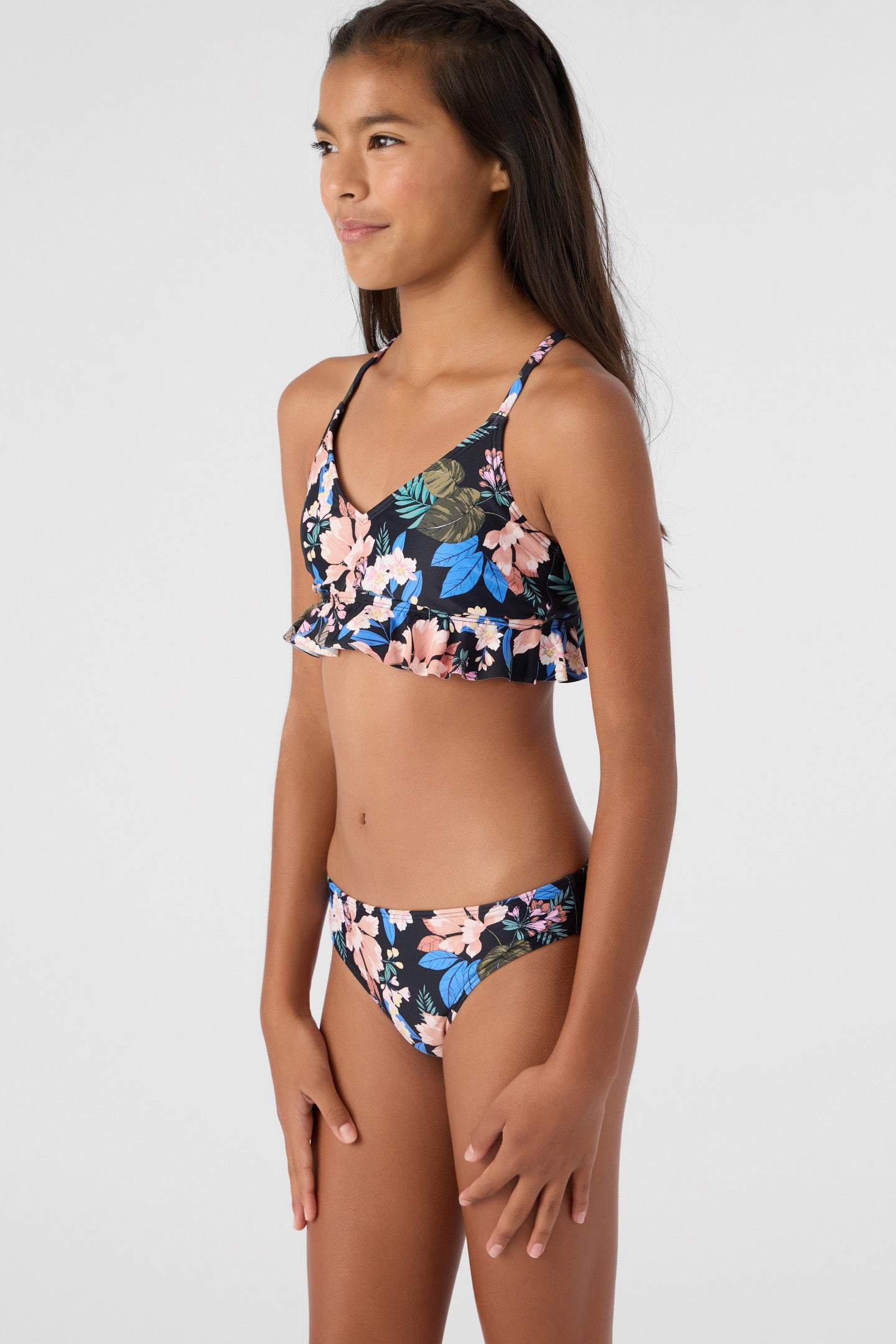 GIRL'S MATIRA TROPICAL PEPLUM SET