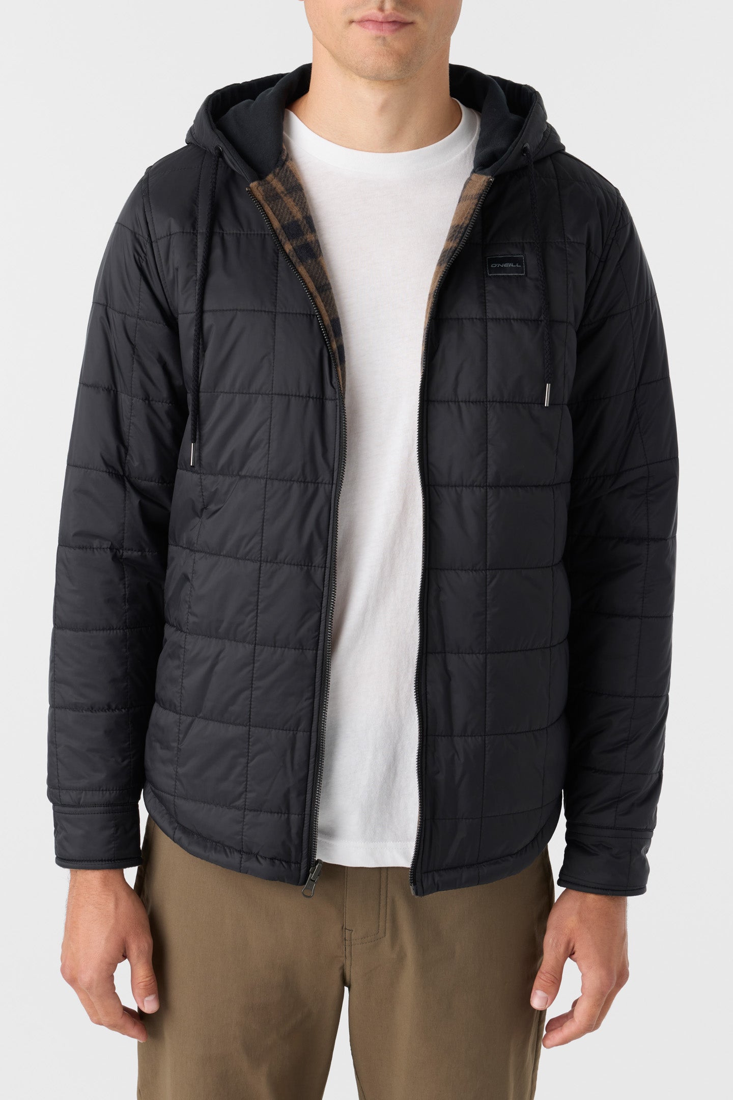 Glacier Hood Reversible Superfleece Jacket Black O'Neill