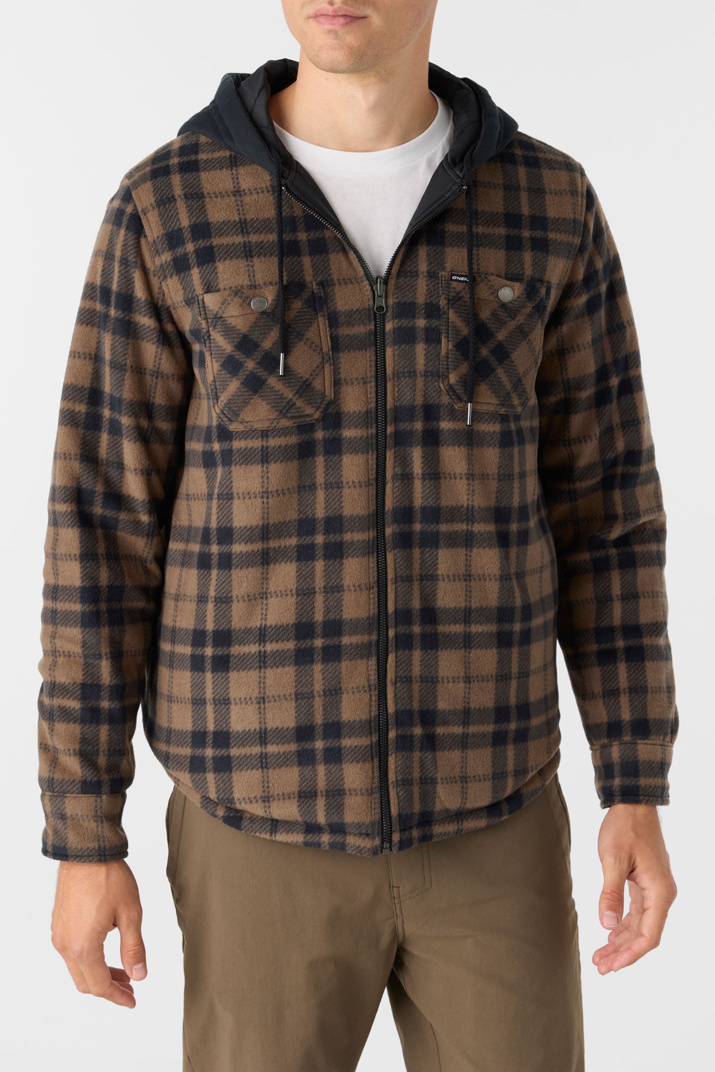 Glacier Hood Reversible Superfleece Jacket - Black | O'Neill