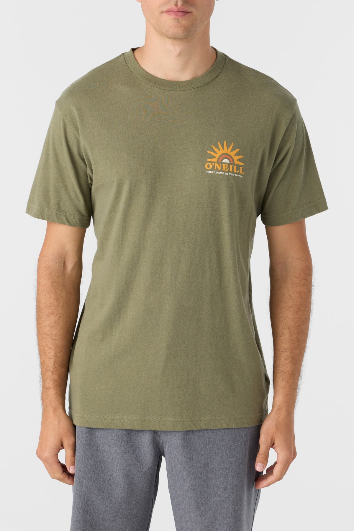 Sunrise Standard Fit Tee - Deep Lichen Green | O
