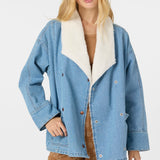 Korbyn High Pile Lined Denim Jacket