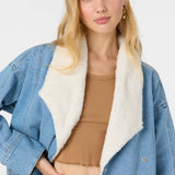 Korbyn High Pile Lined Denim Jacket