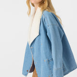 Korbyn High Pile Lined Denim Jacket