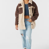 Heath Colorblock High Pile Oversized Fleece Jacket