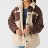 Heath Colorblock High Pile Oversized Fleece Jacket