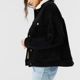 Aubrey Coduroy Trucker Jacket