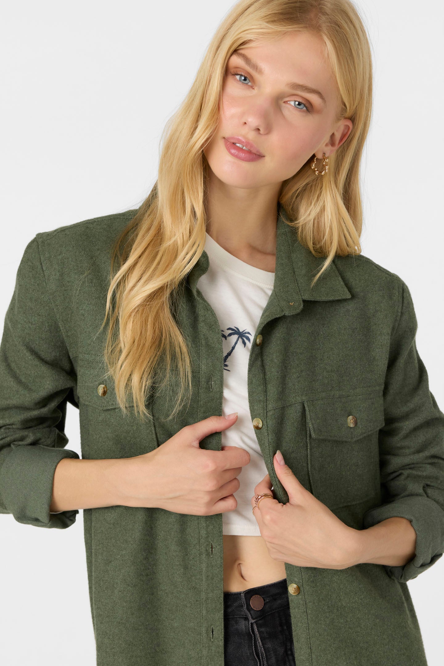 Brooks Solid Long Sleeve Top - Dark Olive | O'Neill