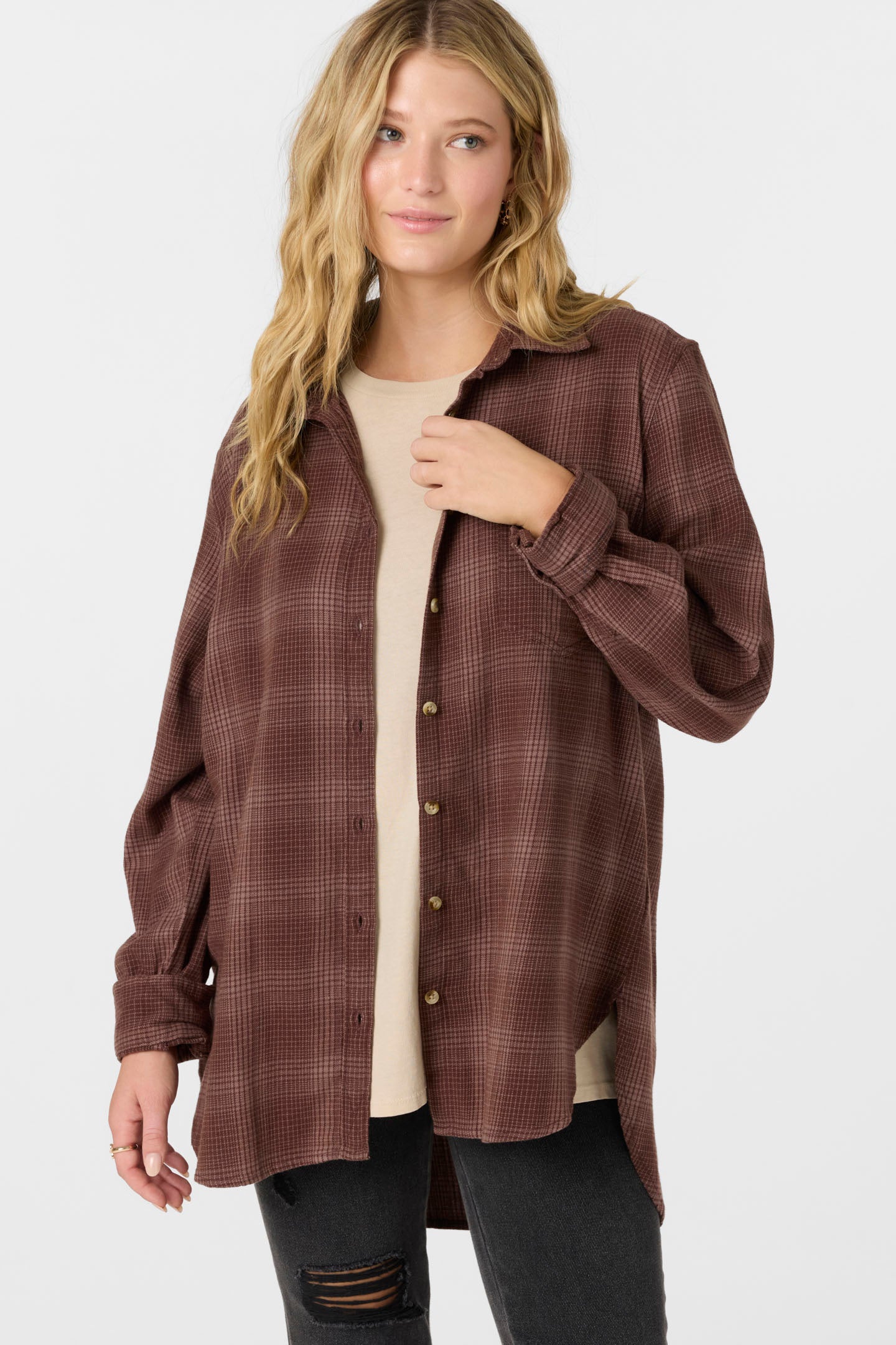 TRAVYS FLANNEL OVERSIZED SHIRT