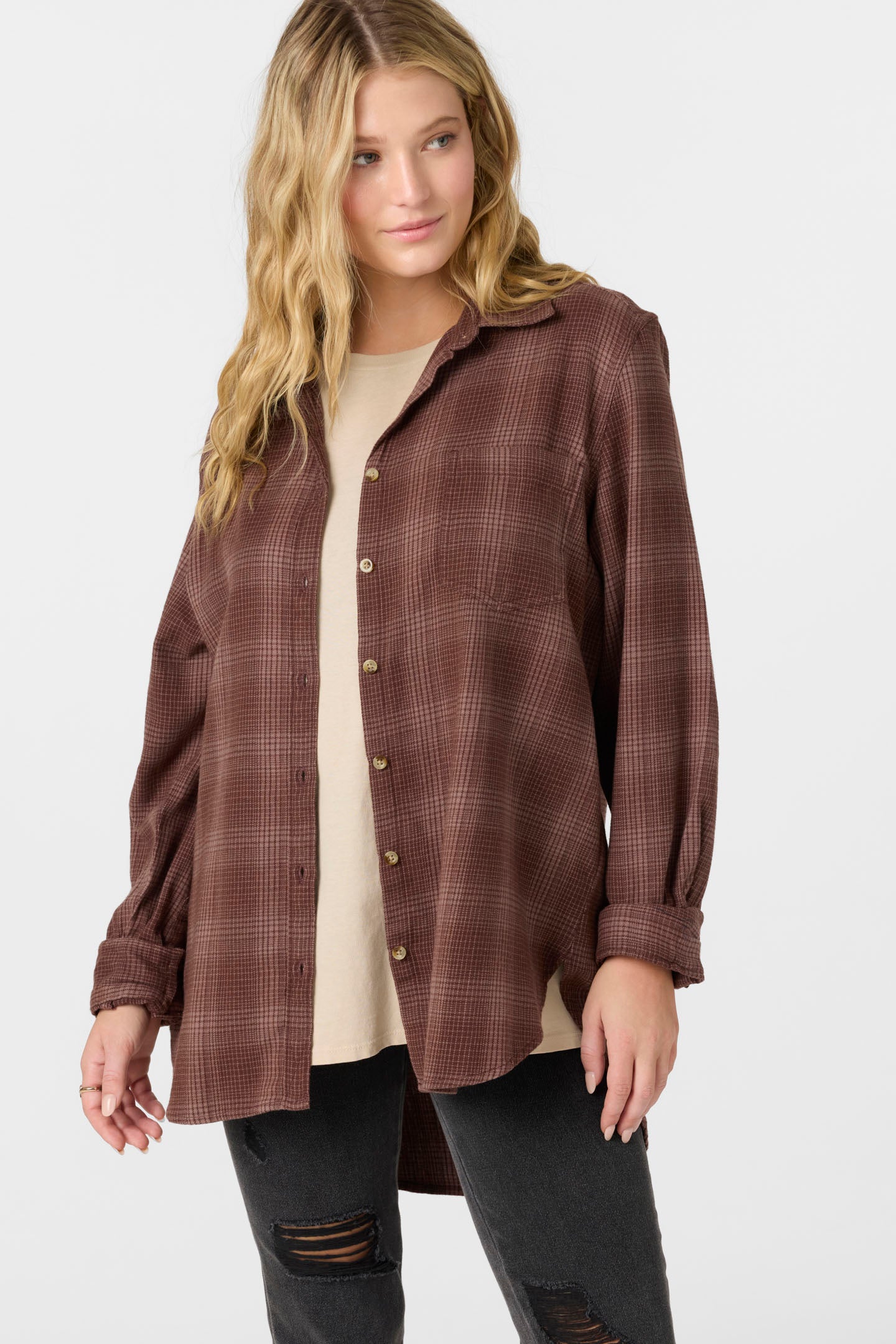 TRAVYS FLANNEL OVERSIZED SHIRT