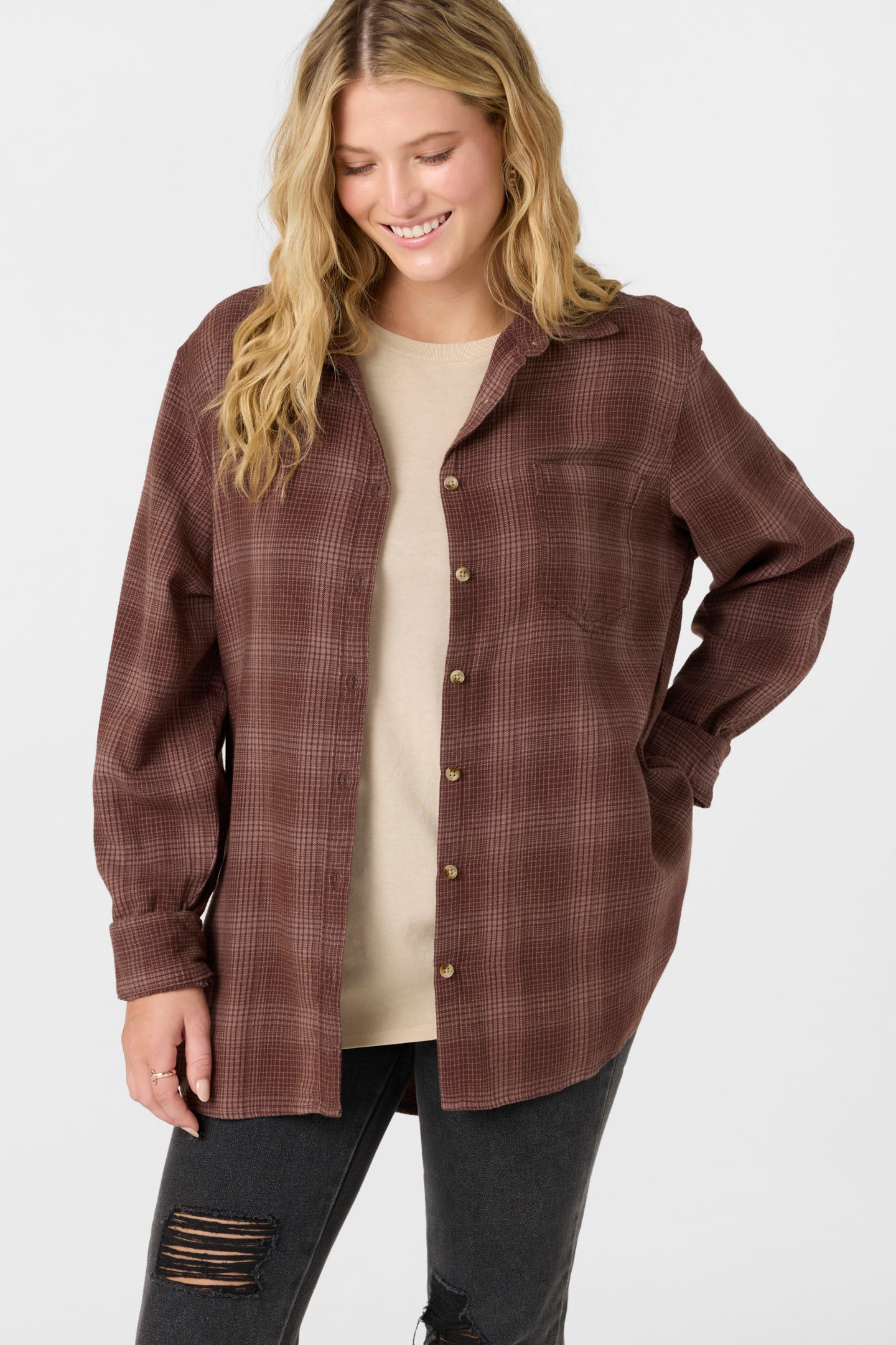 TRAVYS FLANNEL OVERSIZED SHIRT