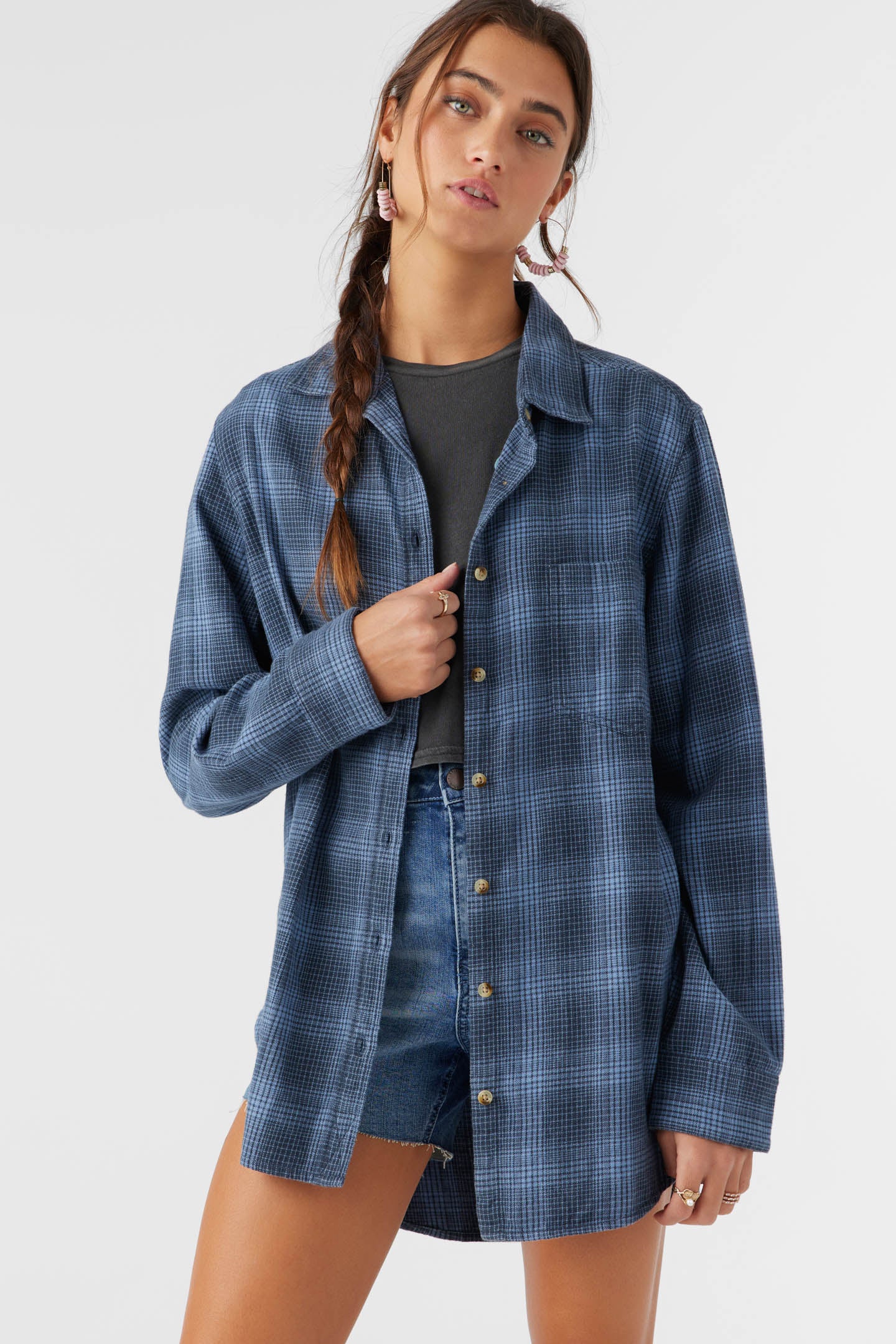 TRAVYS FLANNEL OVERSIZED SHIRT