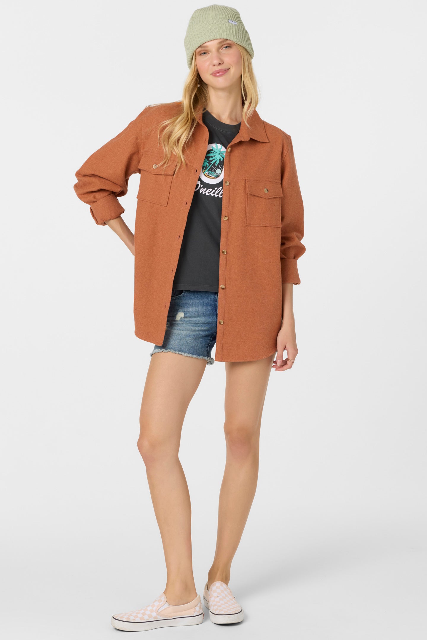 Brooks Solid Long Sleeve Top - Cedar Wood | O'Neill