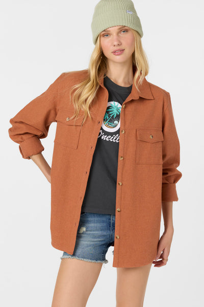Brooks Solid Long Sleeve Top - Cedar Wood | O'Neill