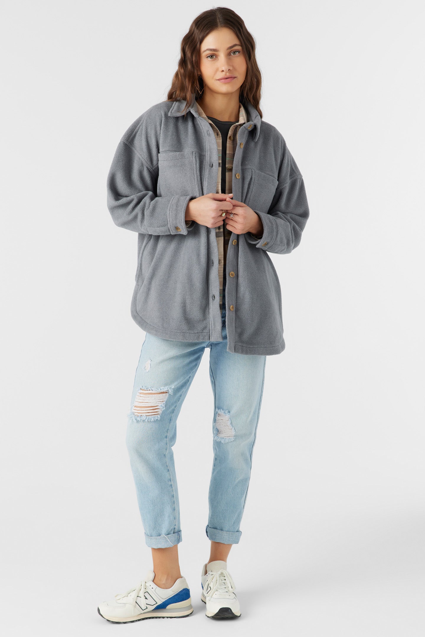 RUNE SOLID SUPERFLEECE OVERSIZED FIT SHACKET