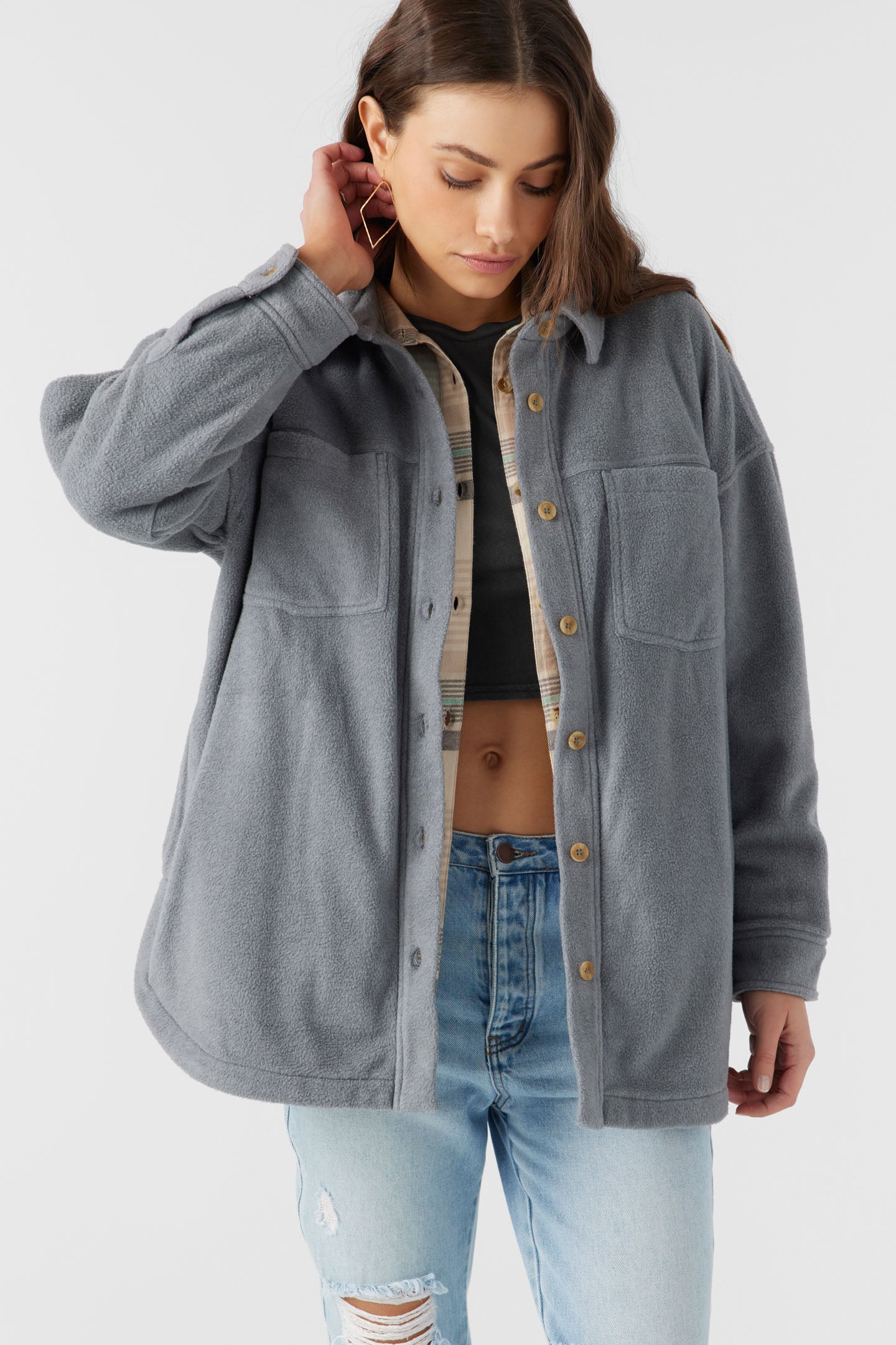 RUNE SOLID SUPERFLEECE OVERSIZED FIT SHACKET