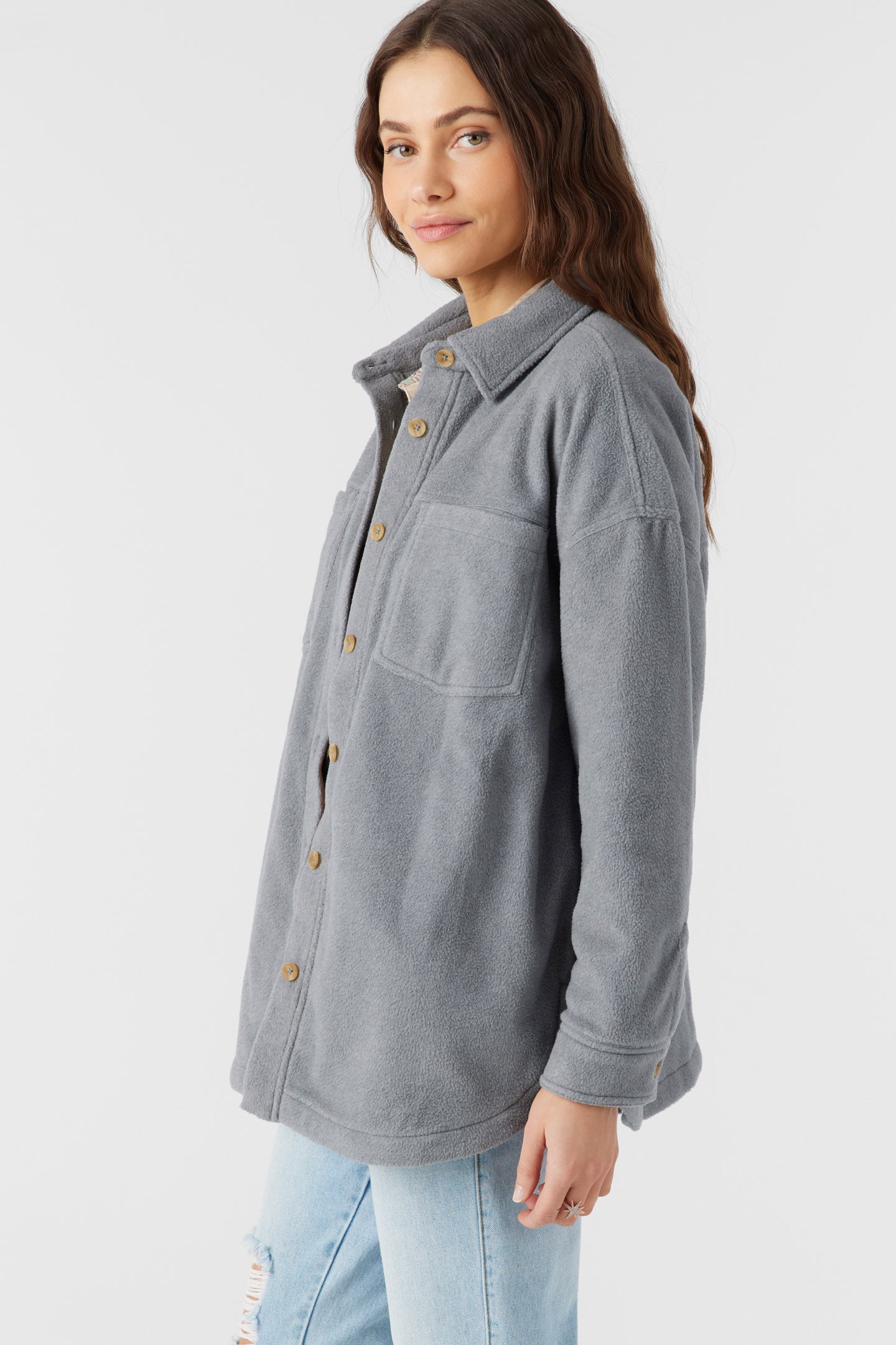 Rune Solid Long Sleeve Top - Char Hthr | O'Neill