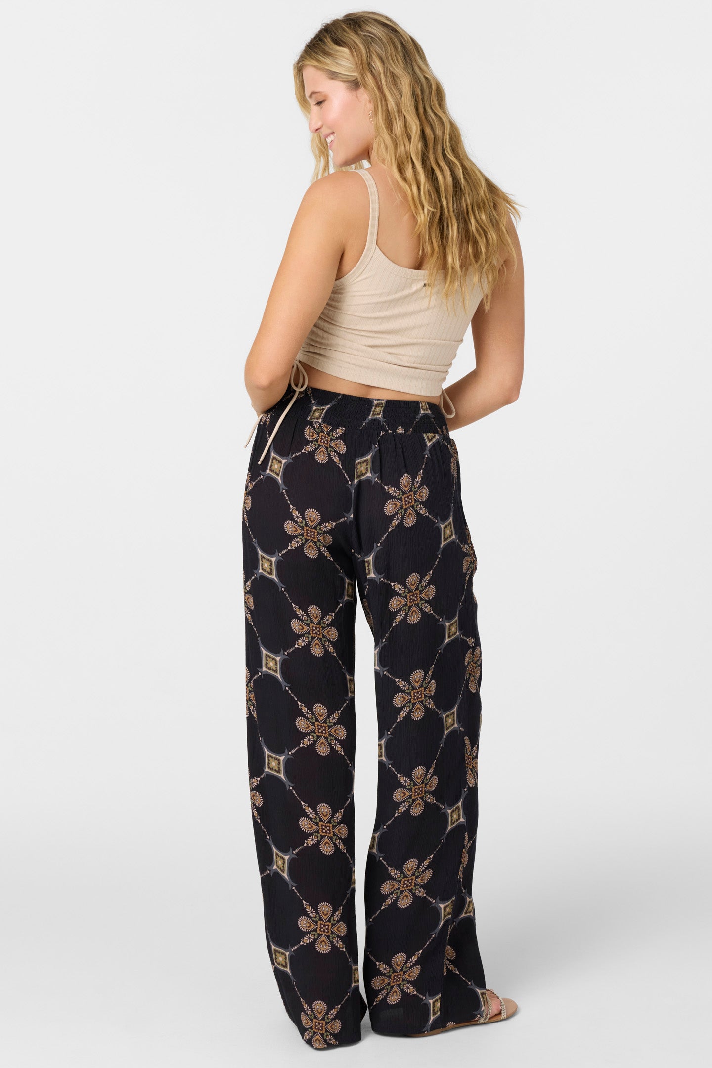 JONIE GRID TILE BEACH PANTS