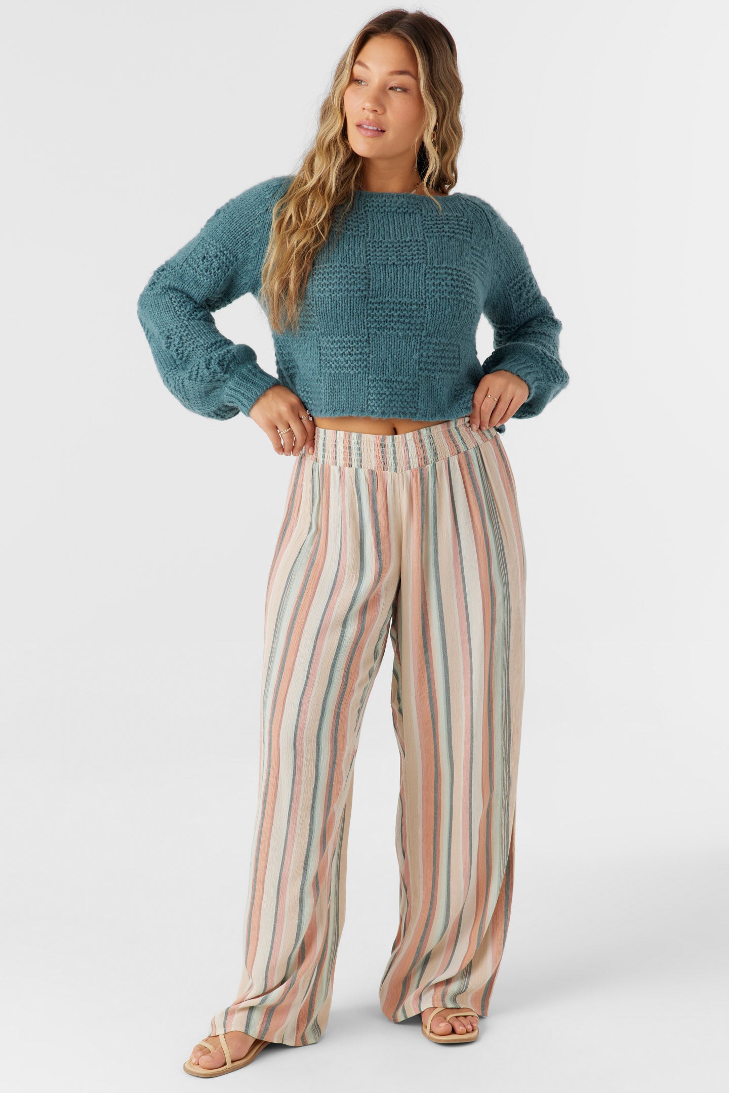 JONIE BEAMING STRIPE BEACH PANTS