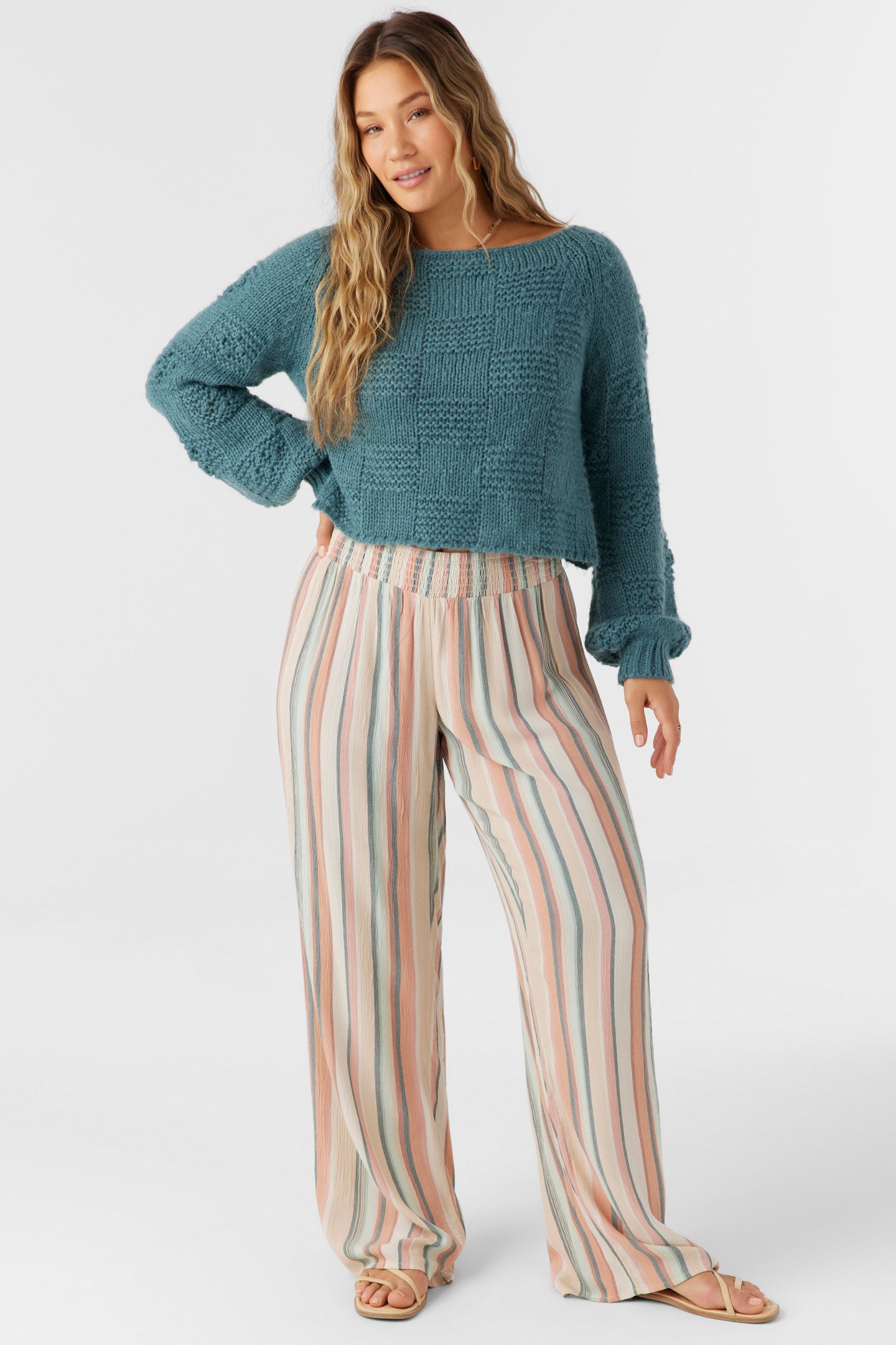 JONIE BEAMING STRIPE BEACH PANTS