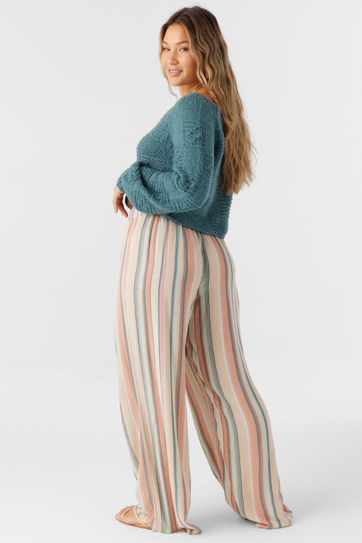 JONIE BEAMING STRIPE BEACH PANTS