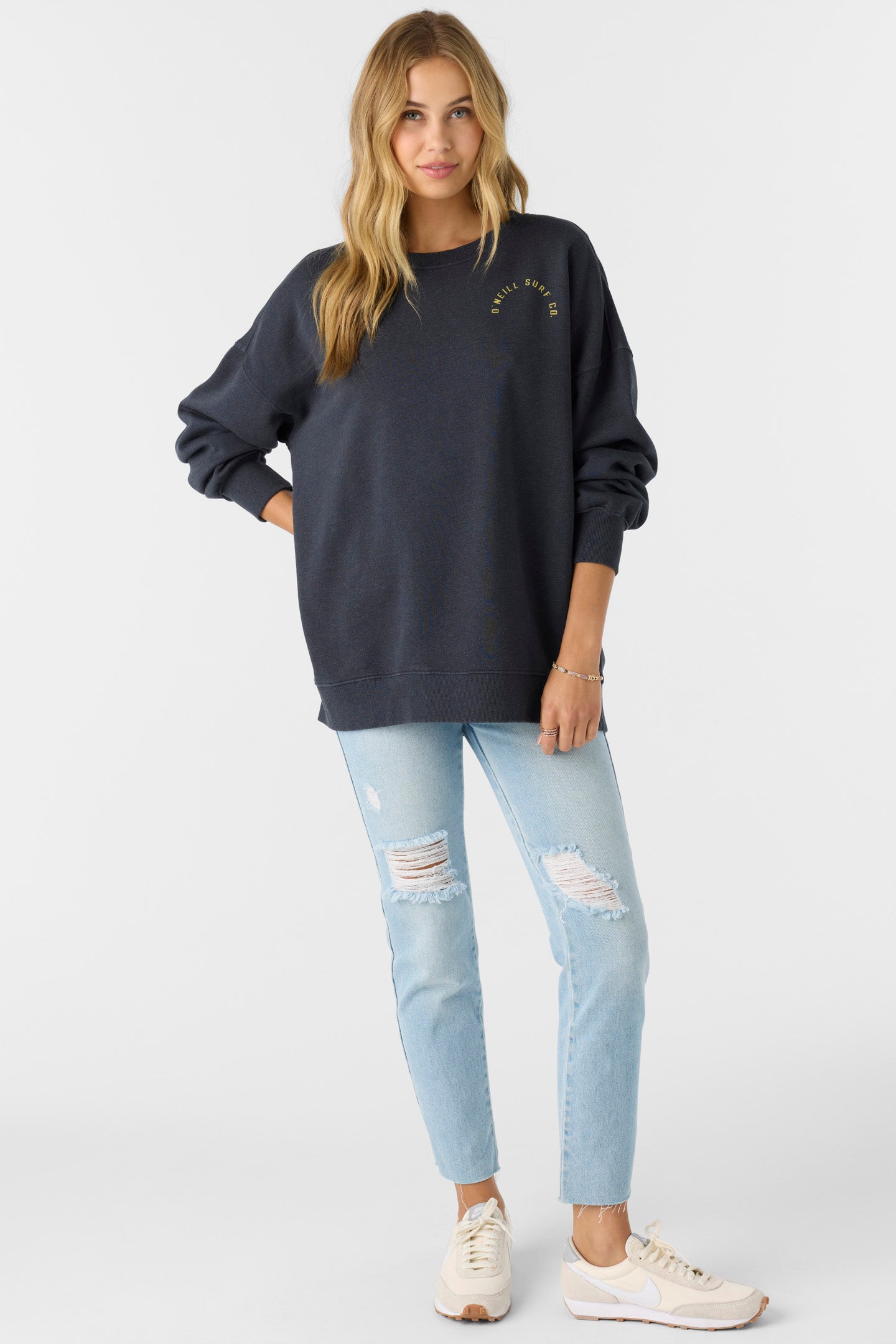 CHOICE CREWNECK OVERSIZED-FIT FLEECE PULLOVER