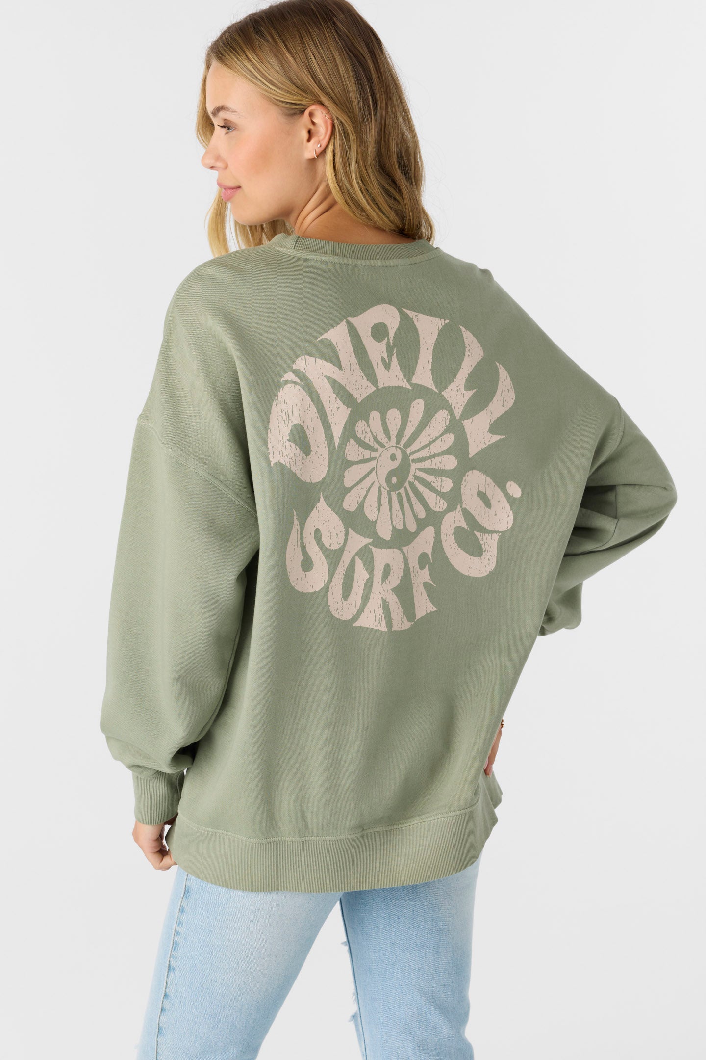 CHOICE CREWNECK OVERSIZED-FIT FLEECE PULLOVER