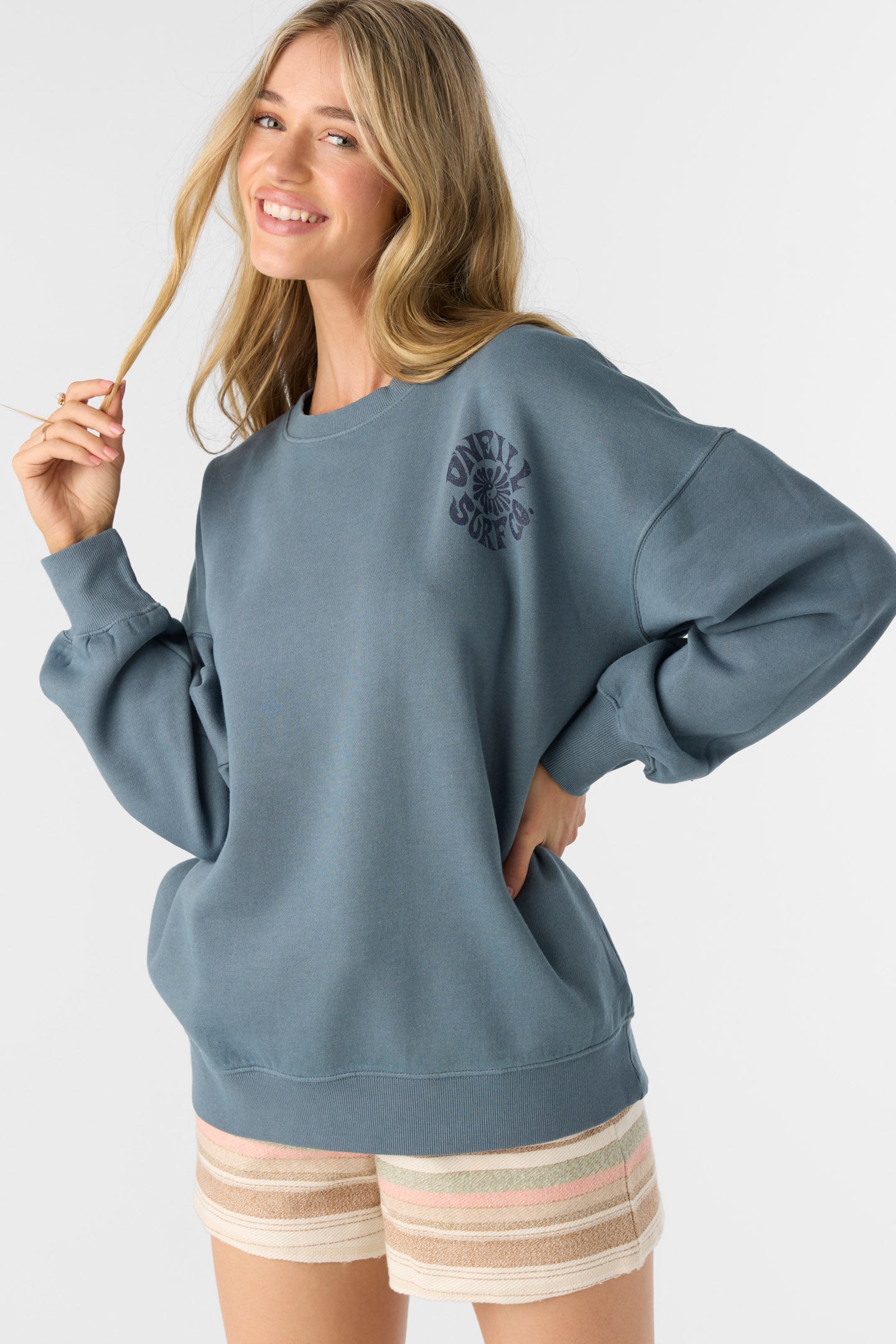 CHOICE CREWNECK OVERSIZED-FIT FLEECE PULLOVER