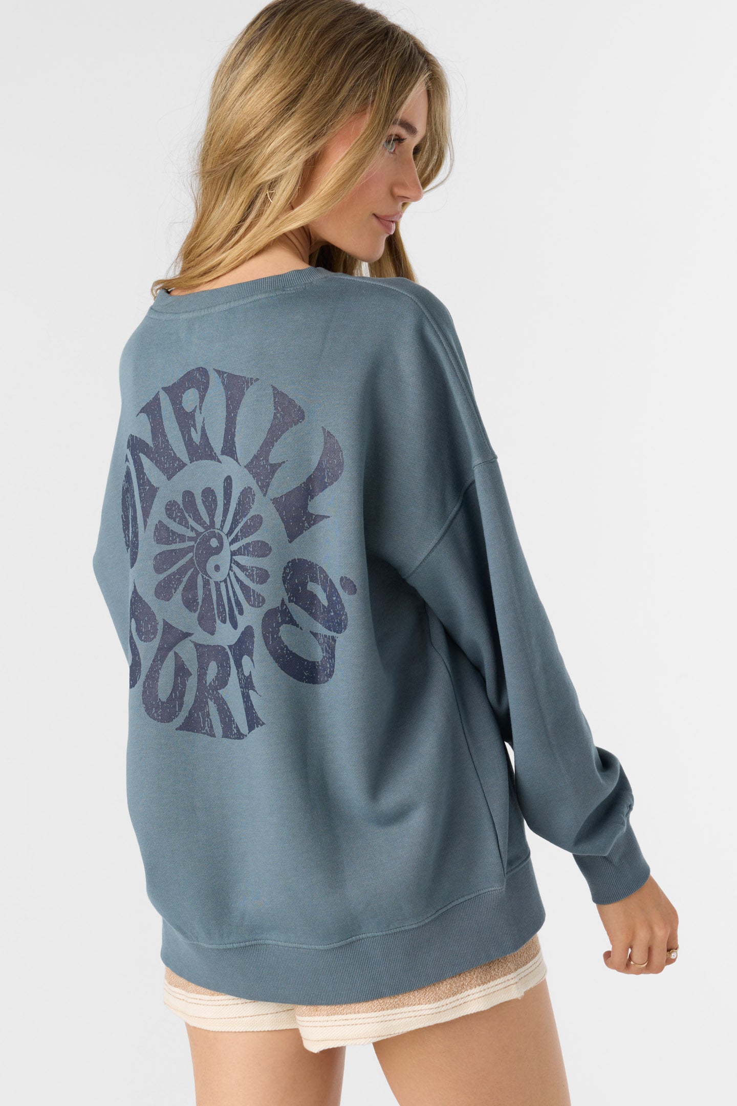 CHOICE CREWNECK OVERSIZED-FIT FLEECE PULLOVER