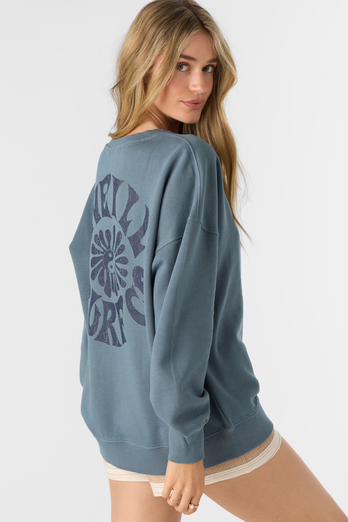 CHOICE CREWNECK OVERSIZED-FIT FLEECE PULLOVER