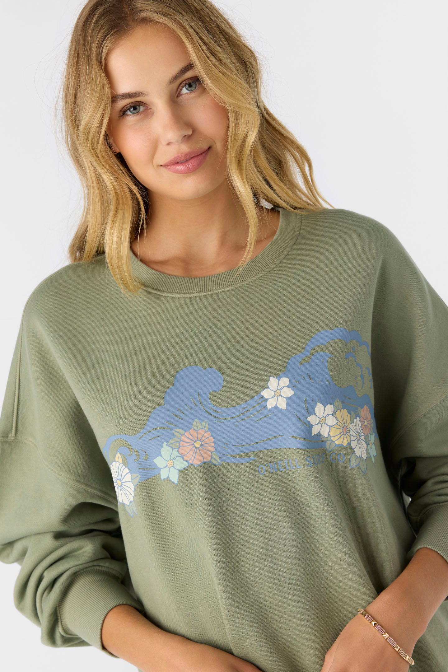 CHOICE CREWNECK OVERSIZED-FIT FLEECE PULLOVER