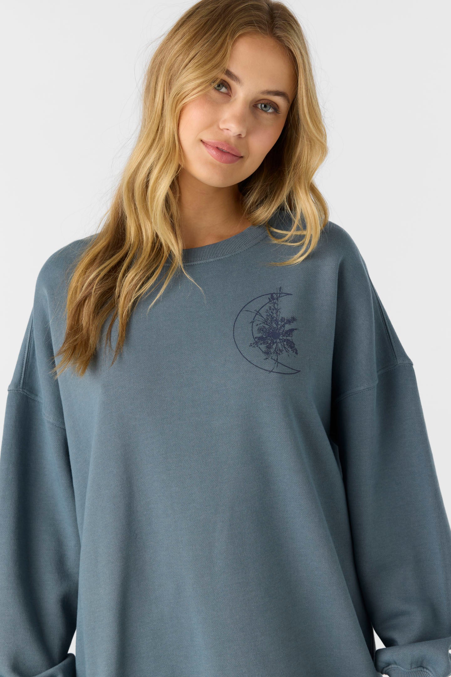 CHOICE CREWNECK OVERSIZED-FIT FLEECE PULLOVER