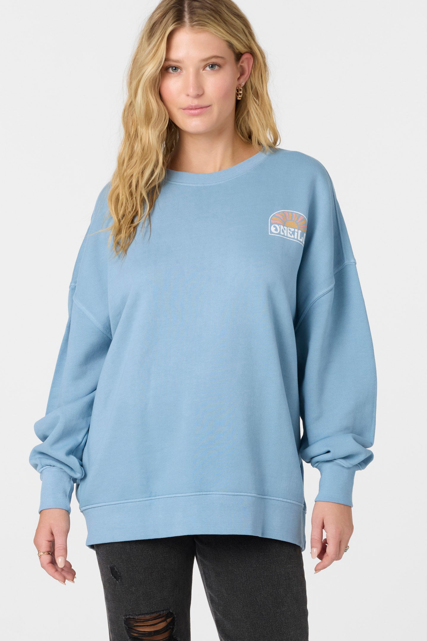 CHOICE OVERSIZED-FIT CREWNECK FLEECE PULLOVER