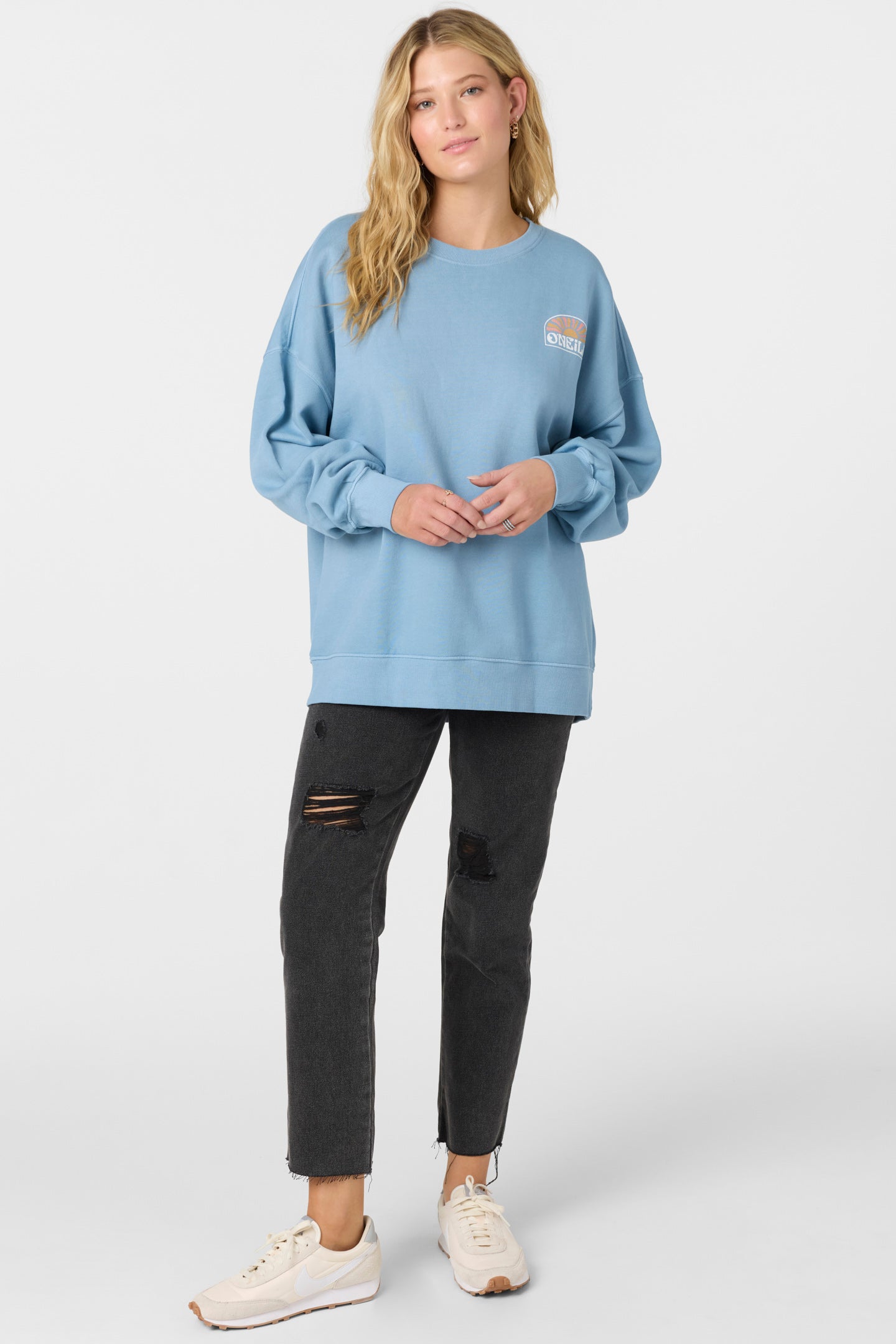 CHOICE OVERSIZED-FIT CREWNECK FLEECE PULLOVER