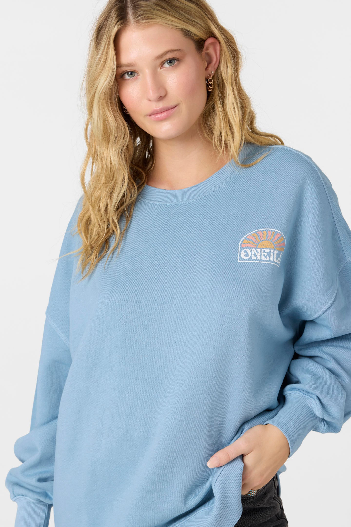 CHOICE OVERSIZED-FIT CREWNECK FLEECE PULLOVER