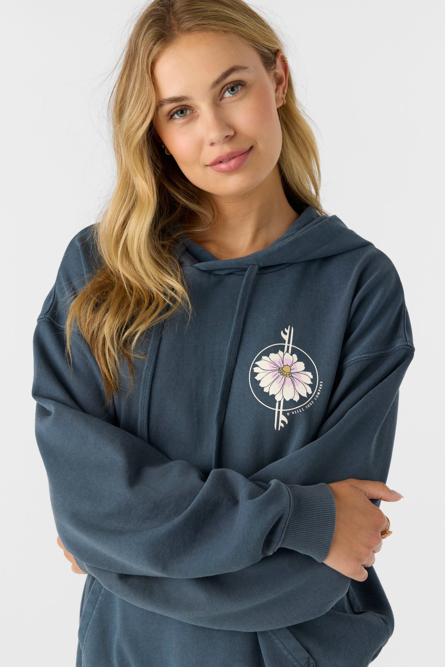 DRIFT FLORAL FLEECE HOODIE