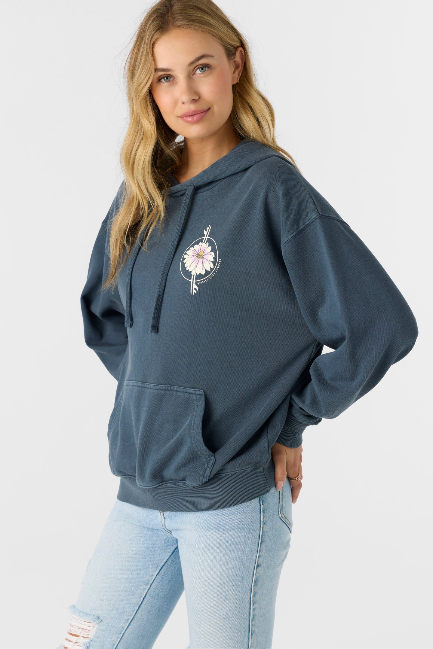 DRIFT FLORAL FLEECE HOODIE