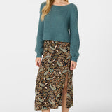 Sunni Rosalia Paisley Midi Skirt