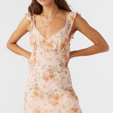 Nellie Chiffon Ruffle Sleeve Dress