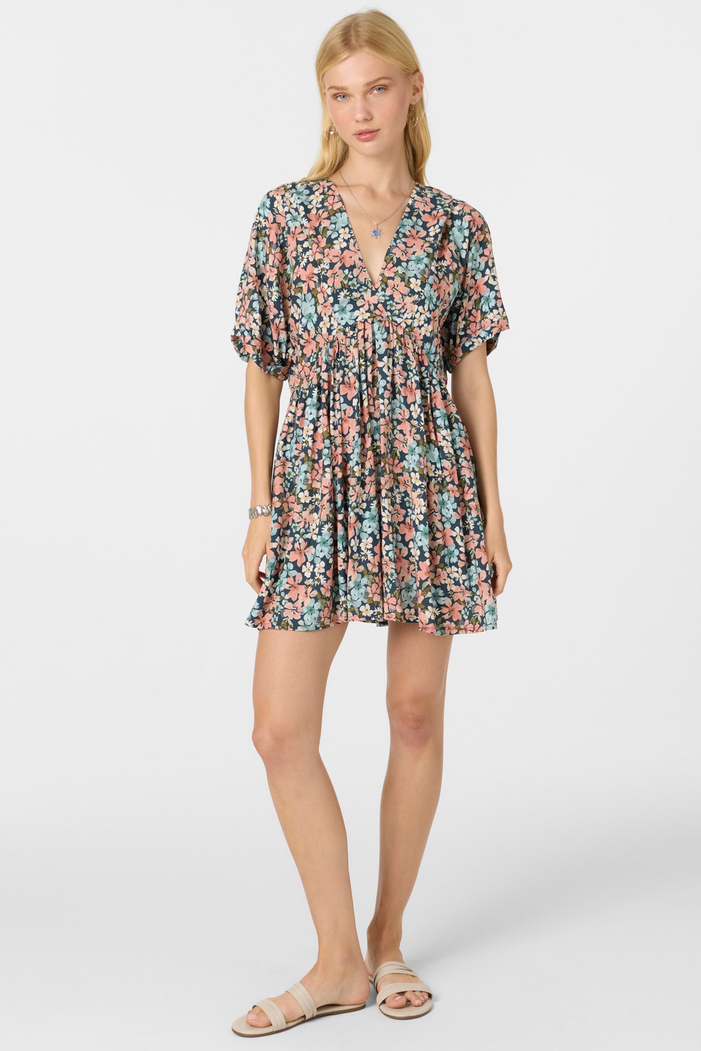 ROSEMARY TERRECE FLORAL SHORT DRESS