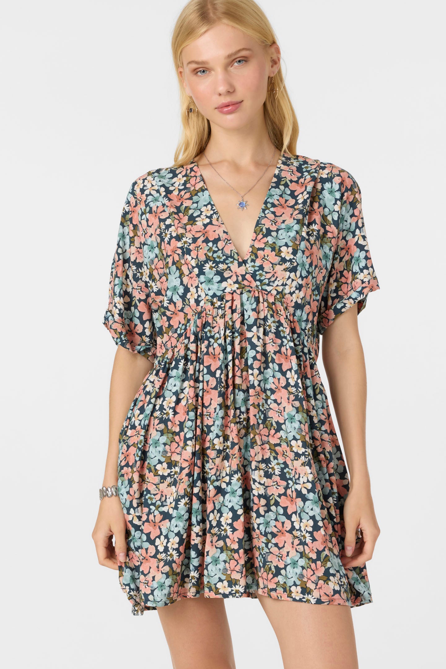 ROSEMARY TERRECE FLORAL SHORT DRESS