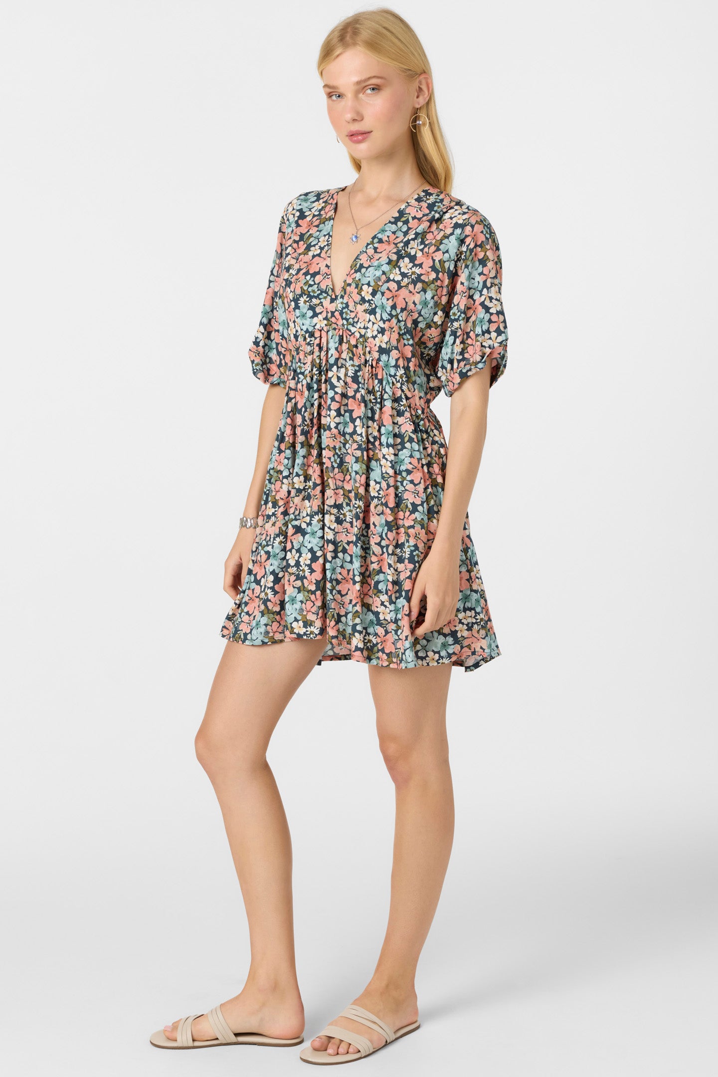 ROSEMARY TERRECE FLORAL SHORT DRESS