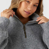 Georgiana Mockneck Half-Zip Sweater