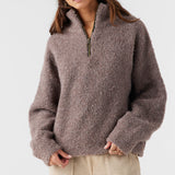 Georgiana Mockneck Half-Zip Sweater