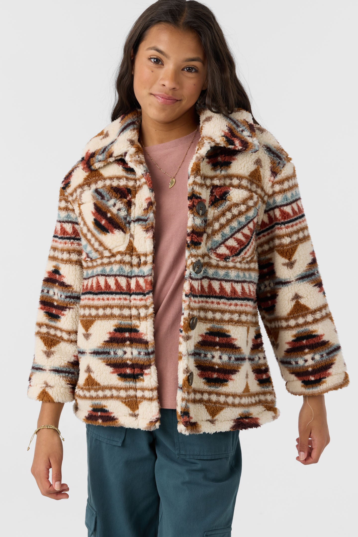 GIRL'S GENE PRINTED JACKET