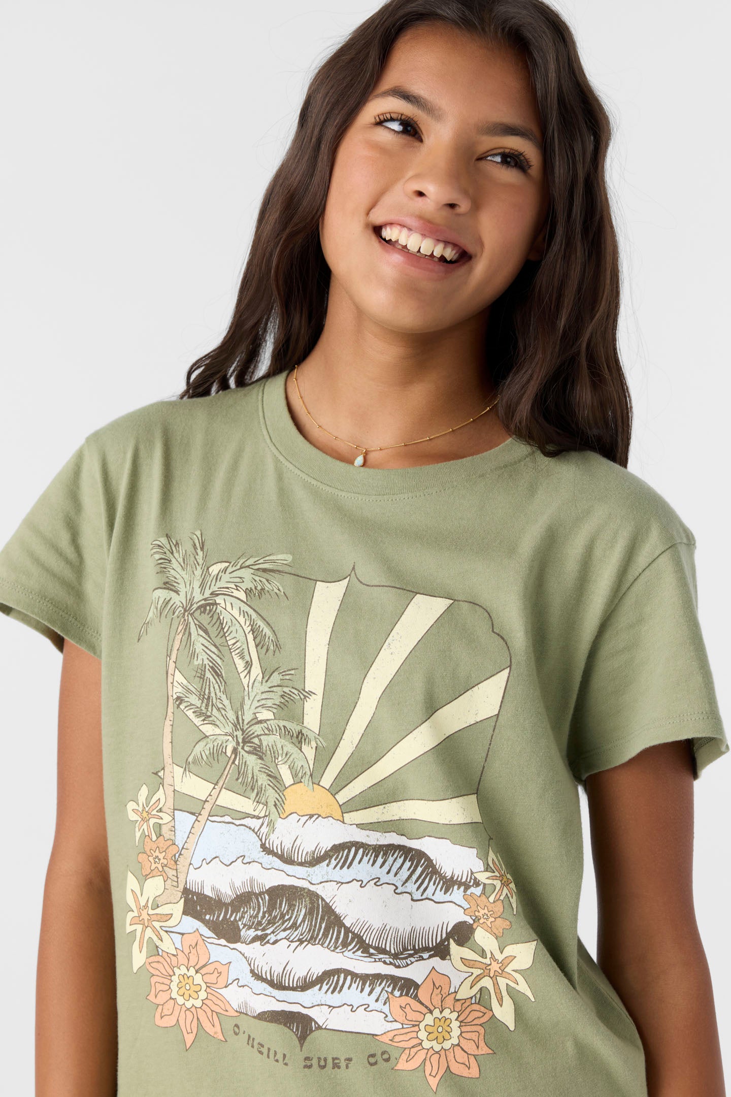 GIRL'S TROPICAL SWELL TEE