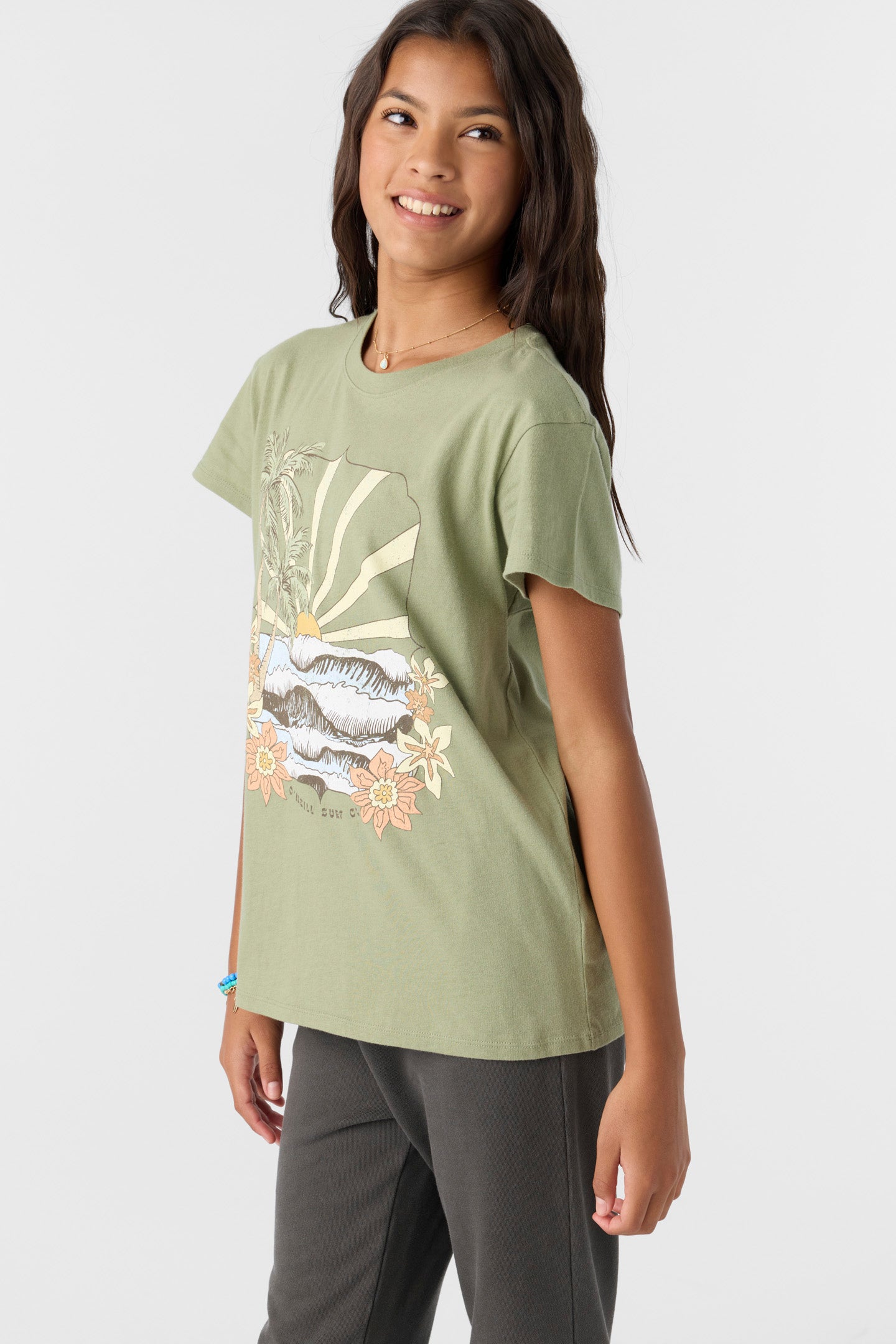 GIRL'S TROPICAL SWELL TEE