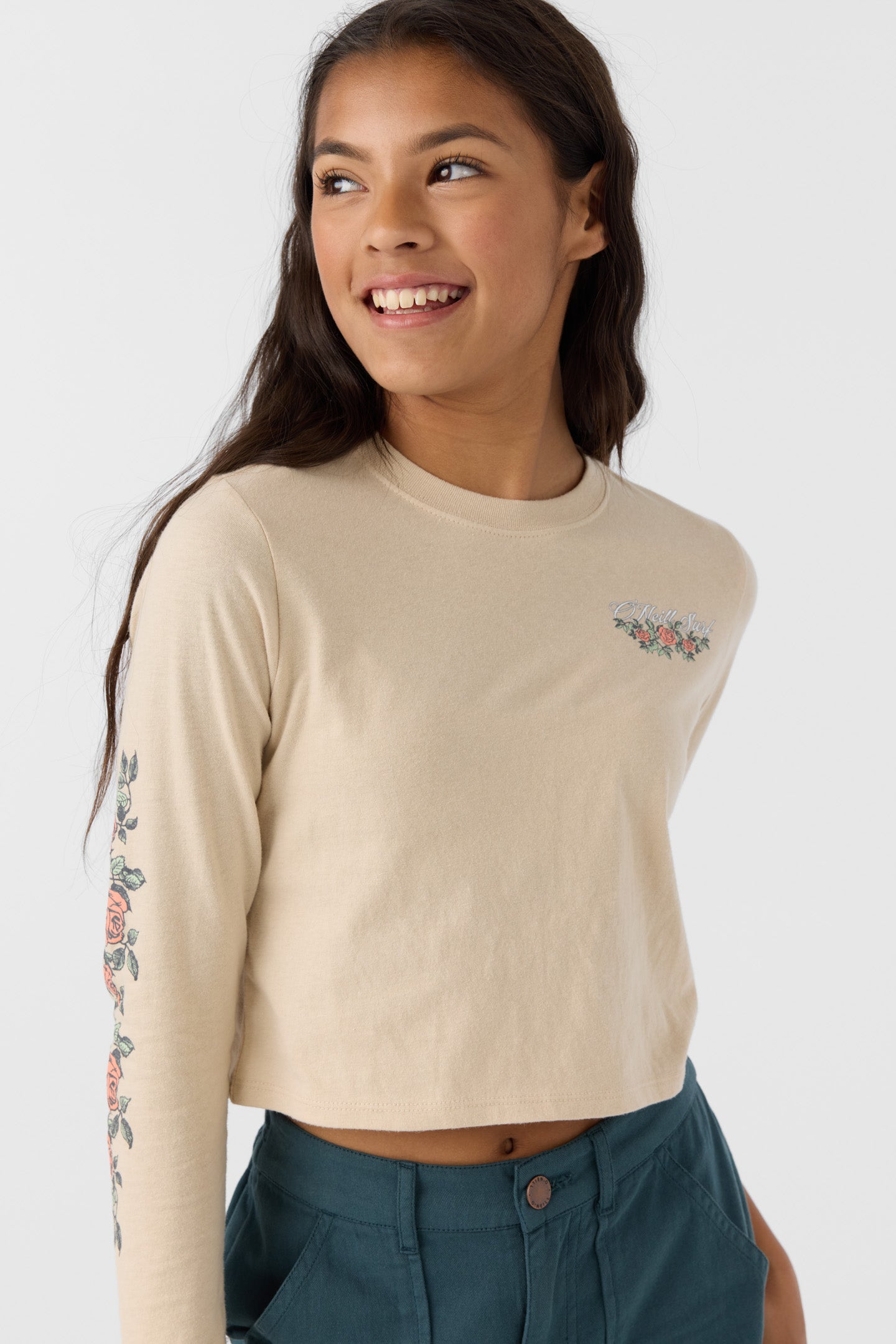 GIRL'S FLOWER VINEZ LONG SLEEVE TEE